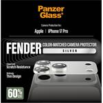 PanzerGlass - Ochranný kryt objektívu Fender pre iPhone 17 Pro, strieborná