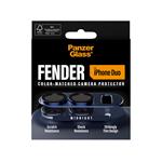PanzerGlass - Ochranný kryt objektívu Fender pre iPhone Duo, dark blue