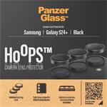PanzerGlass - Ochranný kryt objektívu fotoaparátu Hoops pre Samsung Galaxy S24+, čierna
