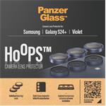 PanzerGlass - Ochranný kryt objektívu fotoaparátu Hoops pre Samsung Galaxy S24+, fialová