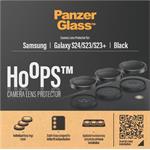 PanzerGlass - Ochranný kryt objektívu fotoaparátu Hoops pre Samsung Galaxy S24/S23/S23+, čierna