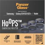 PanzerGlass - Ochranný kryt objektívu fotoaparátu Hoops pre Samsung Galaxy S24/S23/S23+, fialová