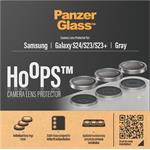 PanzerGlass - Ochranný kryt objektívu fotoaparátu Hoops pre Samsung Galaxy S24/S23/S23+, šedá