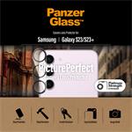 PanzerGlass - Ochranný kryt objektívu fotoaparátu PicturePerfect pre Samsung Galaxy S23+/S23, čierna