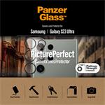 PanzerGlass - Ochranný kryt objektívu fotoaparátu PicturePerfect pre Samsung Galaxy S23 Ultra, čierna