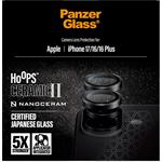 PanzerGlass - Ochranný kryt objektívu Hoops Ceramic II pre  iPhone 17/16 Plus/16, čierna