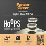 PanzerGlass - Ochranný kryt objektívu Hoops pre iPhone 15/15 Plus, žltá