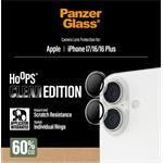 PanzerGlass - Ochranný kryt objektívu Hoops pre iPhone 17/16 Plus/16, číra