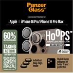 
PanzerGlass-Ochranný kryt objektivu Hoops pro iPhone 16 Pro/16 Pro Max, čirá
