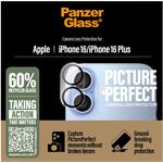 PanzerGlass - Ochranný kryt objektívu PicturePerfect pre iPhone 16/16 Plus, číra