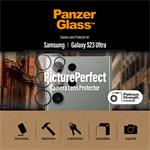 PanzerGlass - Ochranný kryt objektívu PicturePerfect pre Samsung Galaxy S23 Ultra, čierna