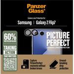 PanzerGlass - Ochranný kryt objektívu PicturePerfect pre Samsung Galaxy Z Flip7, čierna