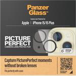 
PanzerGlass-Ochranný kryt objektivu PicturePerfect pro iPhone 15/15 Plus, černá
