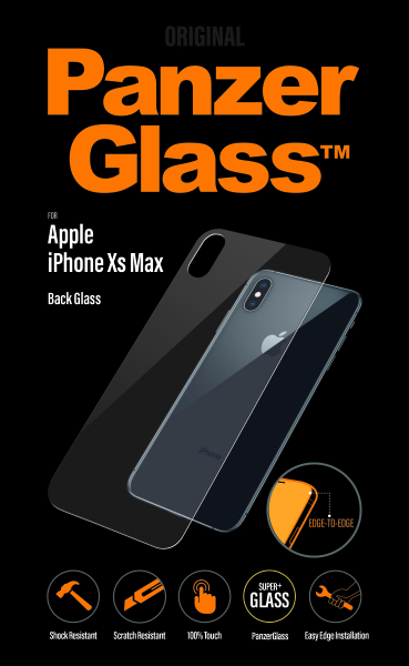 PanzerGlass-Tempered glass Backglass for iPhone XS Max, clear
