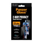 PanzerGlass - Tempered glass UWF 2-Way Privacy for iPhone 18 Pro Max w. Applicator, black