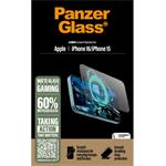 
PanzerGlass-Tempered glass UWF Gaming with applicator for iPhone 16/15, black
