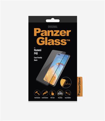 PanzerGlass - Tvrdené sklo Case Friendly pre Huawei P40, čierna