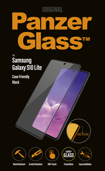 PanzerGlass - Tvrdené sklo Case Friendly pre Samsung Galaxy S10 Lite/M51, čierna
