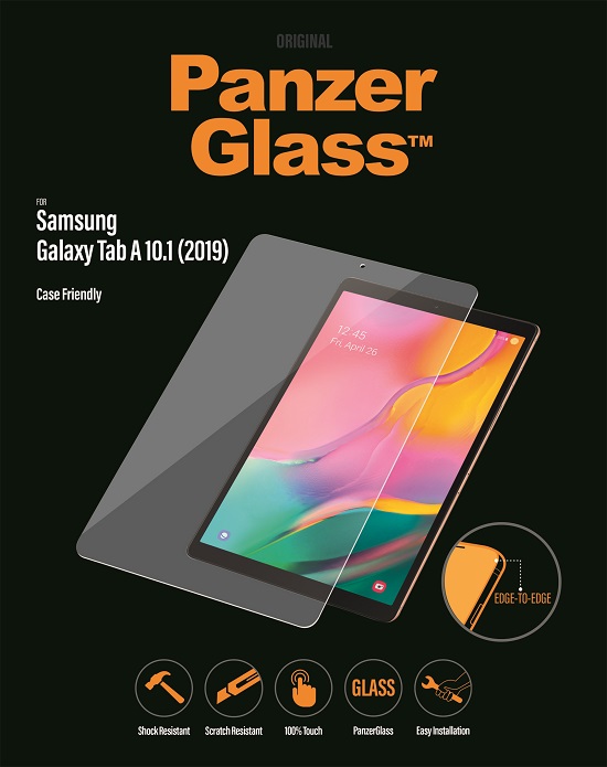 PanzerGlass - Tvrdené sklo Case Friendly pre Samsung Galaxy Tab A 10,1'' (2019), číra