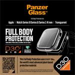 PanzerGlass - Tvrdené sklo Full Body D3O pre Apple Watch 9/8/7 41 mm, transparentná
