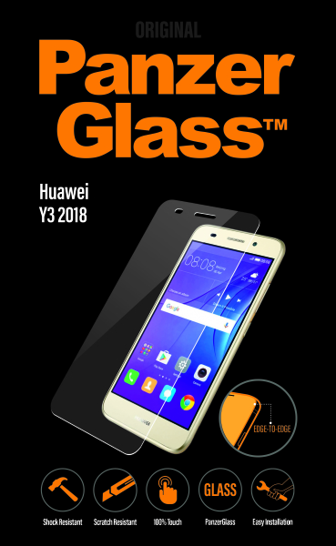 PanzerGlass - Tvrdené sklo pre Huawei Y3 2018, číra