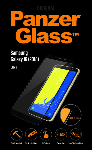 PanzerGlass - Tvrdené sklo pre Samsung Galaxy J6 (2018), čierna