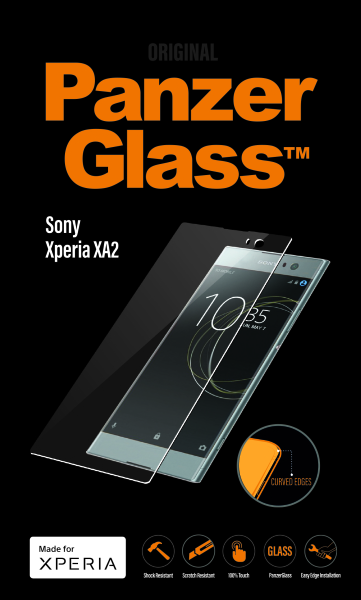 PanzerGlass - Tvrdené sklo PREMIUM pre Sony Xperia XA2, čierna