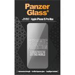 PanzerGlass - Tvrdené sklo UWF Ceramic s aplikátorom pre iPhone 15 Pro Max, čierna