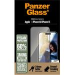 PanzerGlass - Tvrdené sklo UWF Eyecare s aplikátorom pre iPhone 16/15, čierna