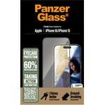 
PanzerGlass-Tvrzené sklo UWF Eyecare s aplikátorem pro iPhone 16/15, černá
