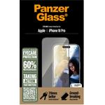 
PanzerGlass-Tvrzené sklo UWF Eyecare s aplikátorem pro iPhone 16 Pro, černá
