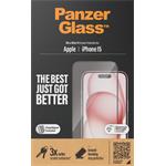 PanzerGlass-Tvrzené sklo UWF s aplikátorem pro iPhone 15, černá
