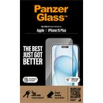 
PanzerGlass-Tvrzené sklo UWF s aplikátorem pro iPhone 15 Plus, černá

