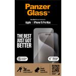 PanzerGlass-Tvrzené sklo UWF s aplikátorem pro iPhone 15 Pro Max, černá