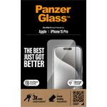 PanzerGlass-UWF tempered glass with applicator for iPhone 15 Pro, black
