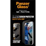 
PanzerGlass-UWF tempered glass with Fastfit for iPhone 17 Pro Max, black
