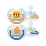 Philips AVENT - Cumlík Ultra air s obrázkom SCF080/23, 0-6 m, chlapec, 2ks
