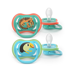 Philips AVENT - Cumlík Ultra air s obrázkom SCF087/11, 6-18 m, chlapec, 2ks, modrá/zelená