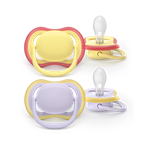 Philips AVENT - Cumlík Ultra air SCF087/03, 0-6 m, dievča, 2ks, fialová/zelená