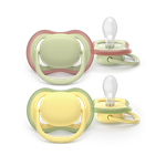 Philips AVENT - Cumlík Ultra air SCF349/50, 18 m+, neutral, 2ks, zelená/žltá