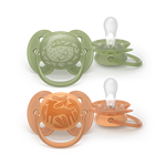 Philips AVENT - Cumlík Ultrasoft s obrázkom SCF093/06, 18 m+, neutral, 2ks