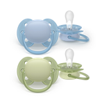 Philips AVENT - Cumlík Ultrasoft SCF091/37, 0-6 m, chlapec, 2ks