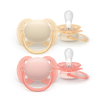 Philips AVENT - Cumlík Ultrasoft SCF091/38, 0-6 m, dievča, 2ks
