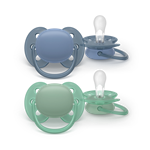 Philips AVENT - Cumlík Ultrasoft SCF091/42, 6-18 m, chlapec, 2ks