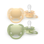 Philips AVENT - Cumlík Ultrasoft SCF091/45, 6-18 m, neutral, 2ks