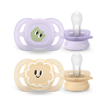 Philips AVENT - Cumlík Ultrastart s obrázkom SCF075/13, 0-2 m, dievča, 2ks