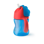 Philips AVENT - Hrnček so slamkou SCF796/01, 200 ml, 9 m+, modrá