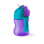 Philips AVENT - Hrnček so slamkou SCF796/02, 200 ml, 9 m+, fialová