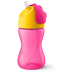 Philips AVENT - Hrnček so slamkou SCF798/02, 300 ml, 12 m+, ružová