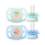 Philips AVENT - Ultrastart soother SCF075/14, 0-2m, boy, 2-pack